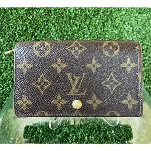 AUTHENTIC Louis Vuitton Monogram Porte-Monnaie Tresor Wallet